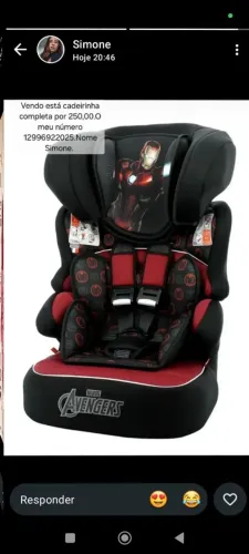 Cadeirinha de bebê 0 a 36kg