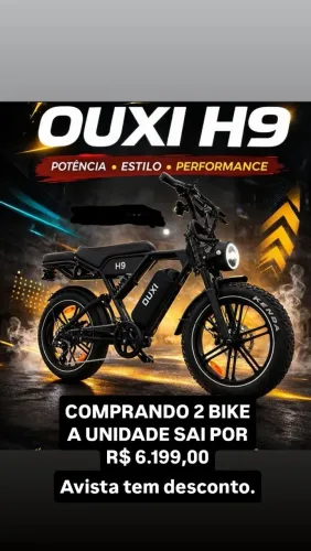 BIKE ELETRICA H9 OUXI 1000W ZERADA, GARANTIA E NOTA FISCAL