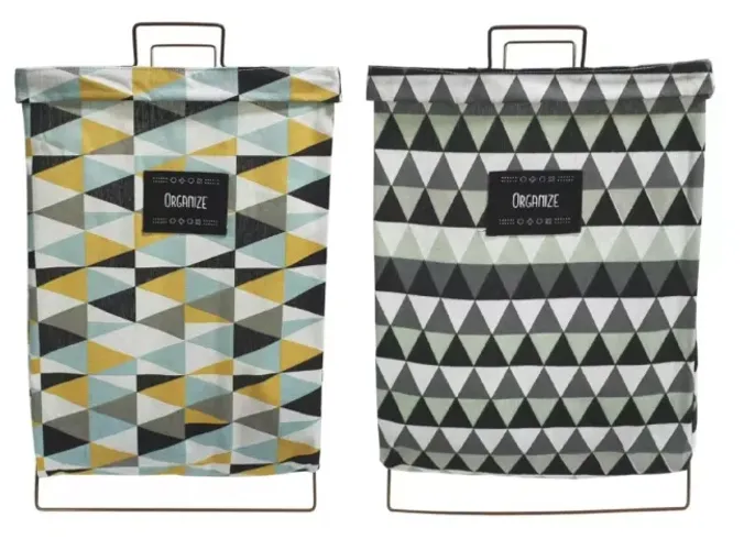 2x Cesto de Roupas Dobrável Organizador Multiuso