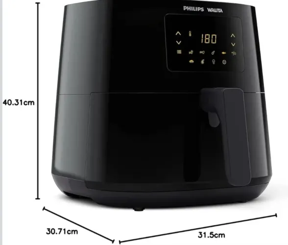 Vende-se Philips Walita Preta Fritadeira Airfryer Essential XL Digital, 6.2L