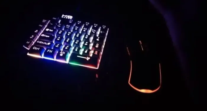 Kit mouse teclado e tripé