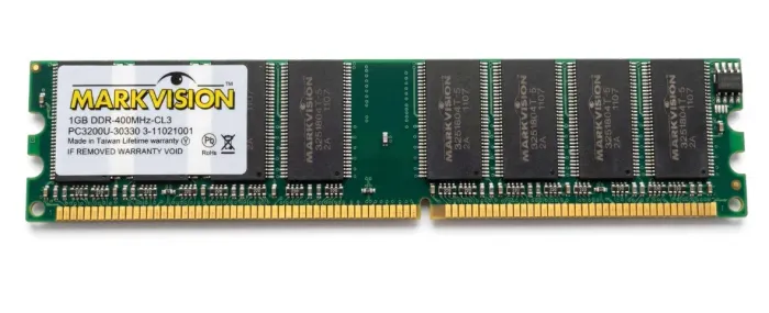 Memória RAM Markvision 1GB DDR 400MHz PC3200 Desktop Original