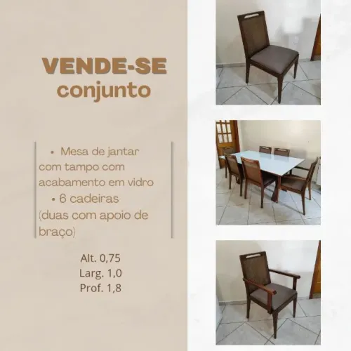 Mesa de jantar 6 lugares
