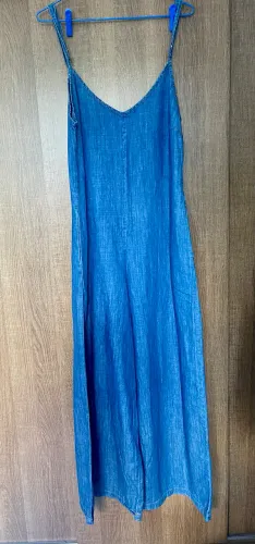 Macacão pantalona jeans