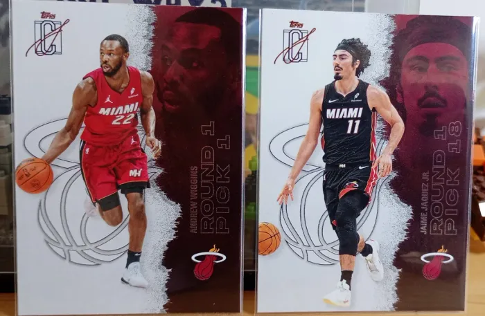 Lote 4 cards nba Topps signature Class 25/26 - Miami Heat
