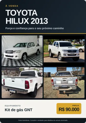 Toyota Hilux CD 4X4 2.7 16V Flex Mec. 2013