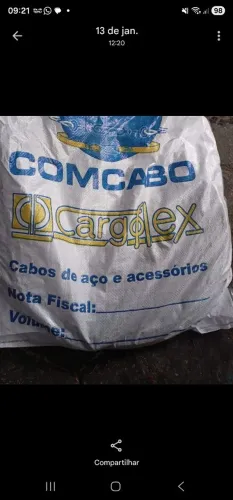 Cabo de Aço ponte rolante 5/16 - 6x36 28 metros 