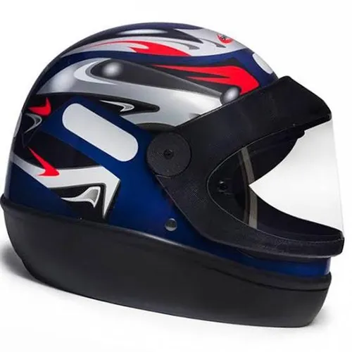 Capacete para moto San Marino Grafic azul. (Entrega Grátis)