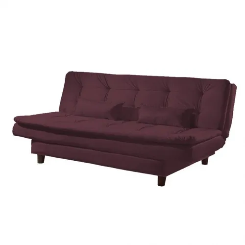 Sofa Cama Premium 2226 B Vinho Luxury - Frete Grátis - Receba Hoje