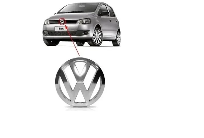 Emblema Cromado Grade Radiador Fox 2010 2011 2012 2013 2014 