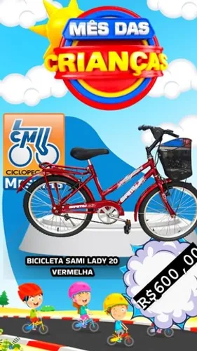 romoção - Bicicleta Samy Lady aro 20