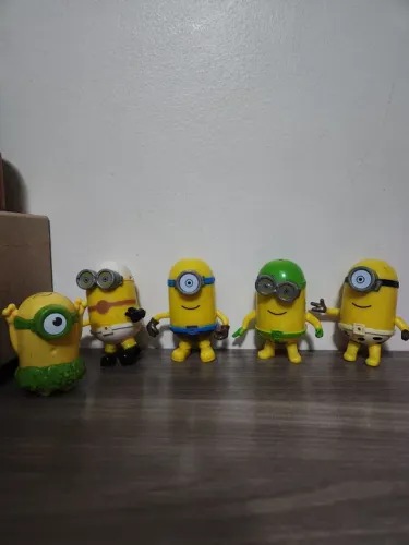 Minions coleção de plástico 