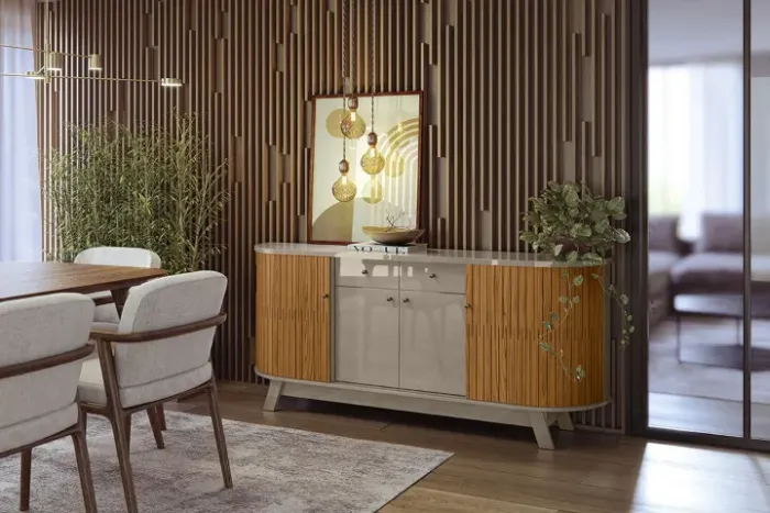 Buffet Monaco Fendi/Naturale Frete Grátis - Até 12x