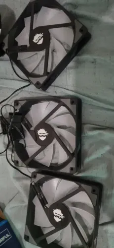 Fans para gabinete pc 3 peças com iluminação