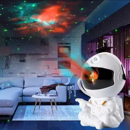 astronauta projetor barato