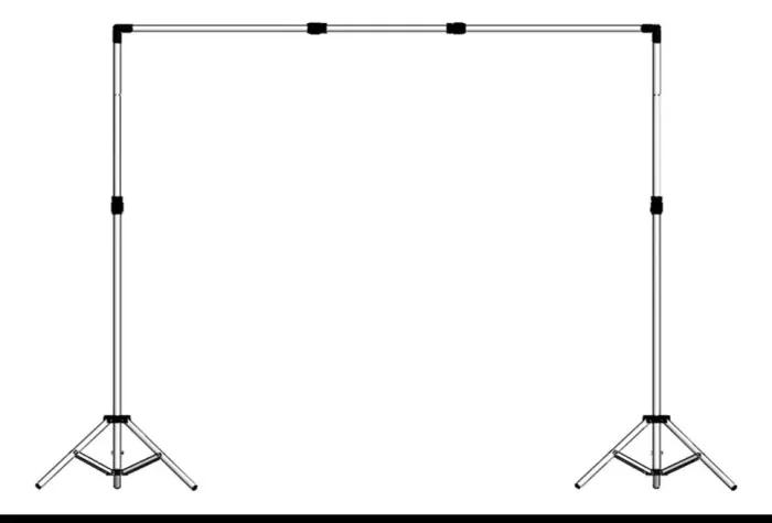 Suporte para fundo infinito + 2 tecidos