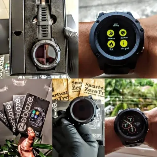 SMARTWATCH ZEBLAZE VIBE 3 GPS/modo multi-esportes/MODO SAÚDE/GPS strava/em carbono
