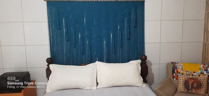 Super Promocao - peca unica-Painel em macrame Diplomata