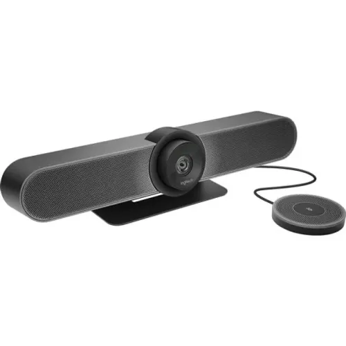 Webcam de Videoconferencias Logitech Meetup + Expansao de Microfone - Novo
