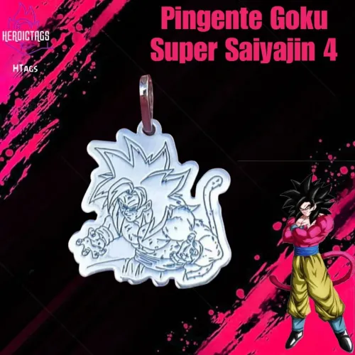 Pingente Goku Super Saiyajin 4 - Dragon Ball GT
