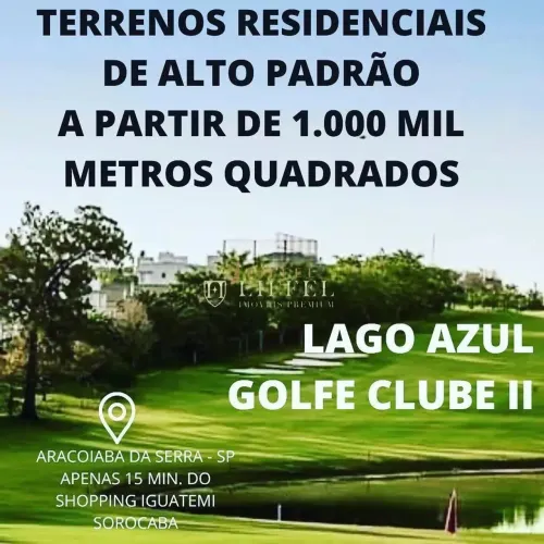 Terreno à venda em Araçoiaba da Serra, Condomínio Lago Azul, com 1300 m², Condomínio Lago 