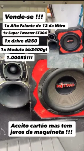 Vende se Som automotivo já montado para carro