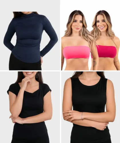 Kit Fitness Feminino 5 Peças - Tamanho M