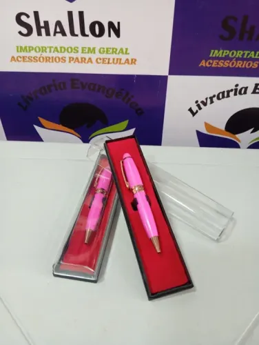 Caneta Recarregável Metal - Diversas cores
