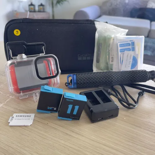 Câmera Gopro Hero9 completa zerada!!!