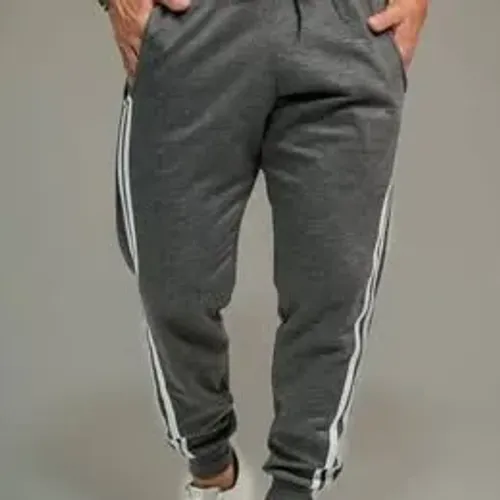 Calça Jogger Masculina Slim Fit Com Listras Grafite - Tamanho P,M,G ou GG