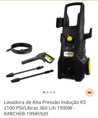 Lavadora de Alta Pressão Indução K5 Karcher