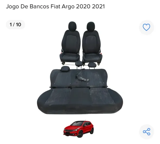 Jogo de Bancos Fiat Argo 2020/2021
