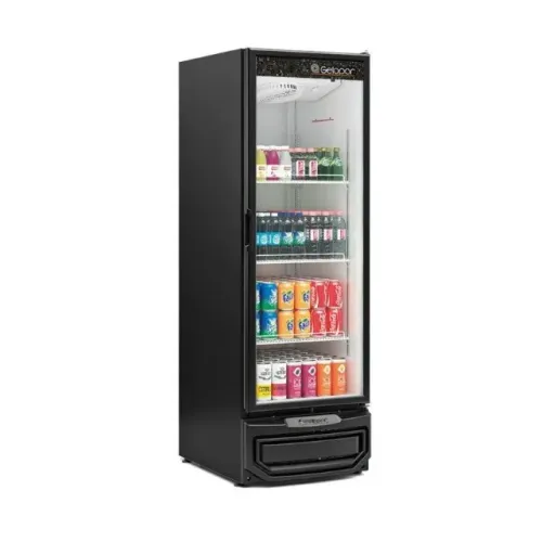 Refrigerador/Expositor Vertical 578 Litros Preto Iluminação em LED GRV-57 PR Gelopar