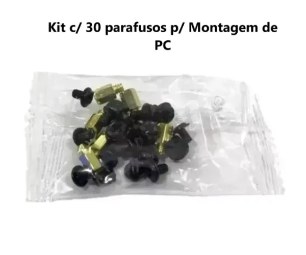 Kit c/ 30 parafusos p/ montagem de PC