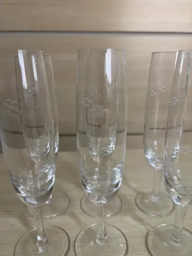 Taças de Champanhe de Cristal