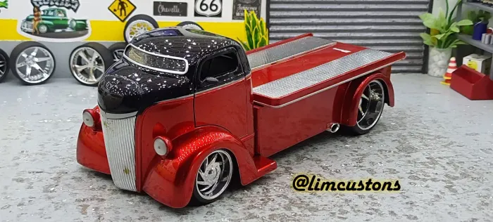 Jada toys 1:24 - Ford COE Drods cereja c preto 