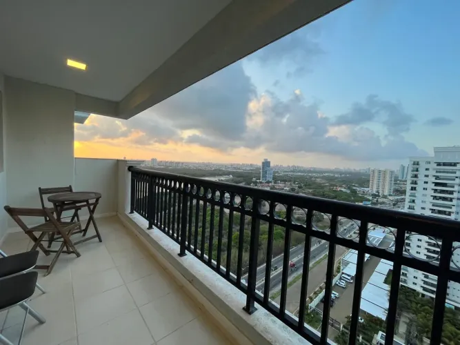 Apartamento Mobilia Nova, com vista espetacular em condomínio de alto padrão