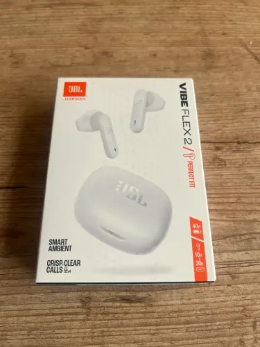 JBL vibe flex 2 fones de ouvido branco original novo lacrado