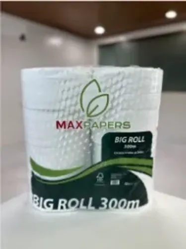 PAPEL HIGIENICO ROLO 9CM 8X300M 100% CELULOSE