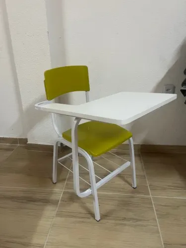 Cadeira escolar com prancheta frontal direto da fábrica 