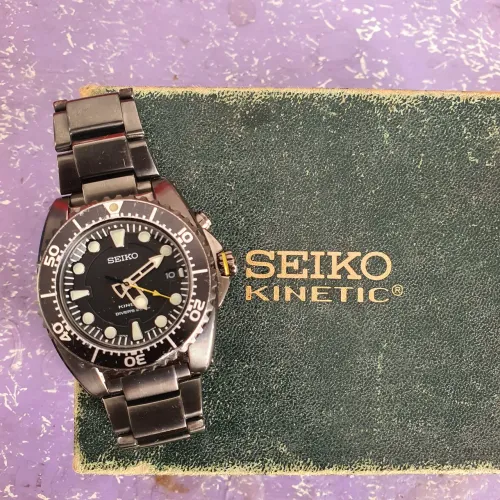Relogio Seiko 5m62 Kinetic Divers 200mts