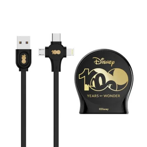 Cabo USB carregador 3 em 1 - Disney
