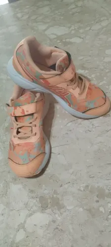 Tênis Asics fantasy infantil laranja/branco