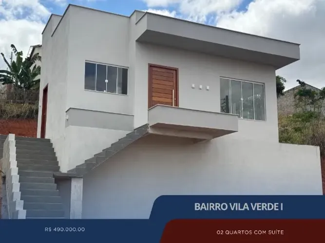 Casa nova com 02 quartos (01 suíte) e excelente localização no Bairro Vila Verde I