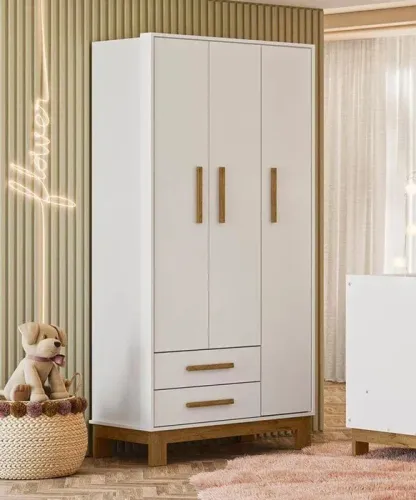Guarda Roupa Infantil 3 Portas 2 Gavetas DIVIDIMOS EM ATE 10 X SEM JUROS