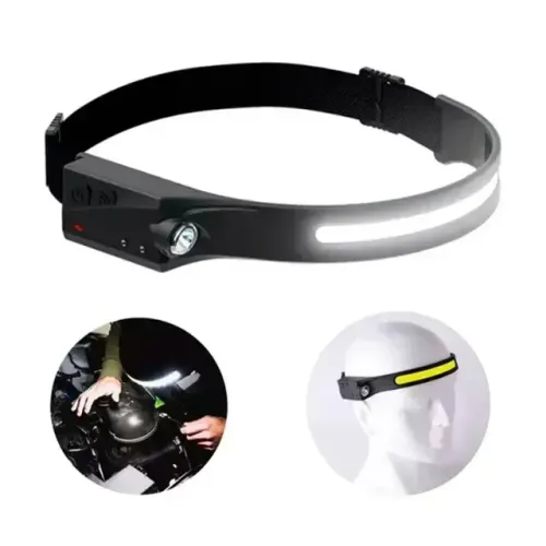 Lanterna de Cabeça LED Recarregável com Sensor Vo6