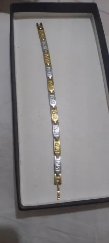 Pulseira Bicolor com Design Exclusivo