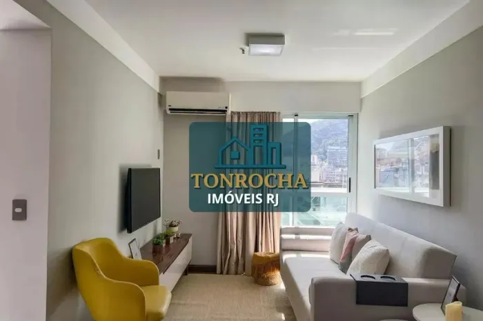 Apto em Botafogo, 2 quartos (1 suíte) 70 m² Mobiliado