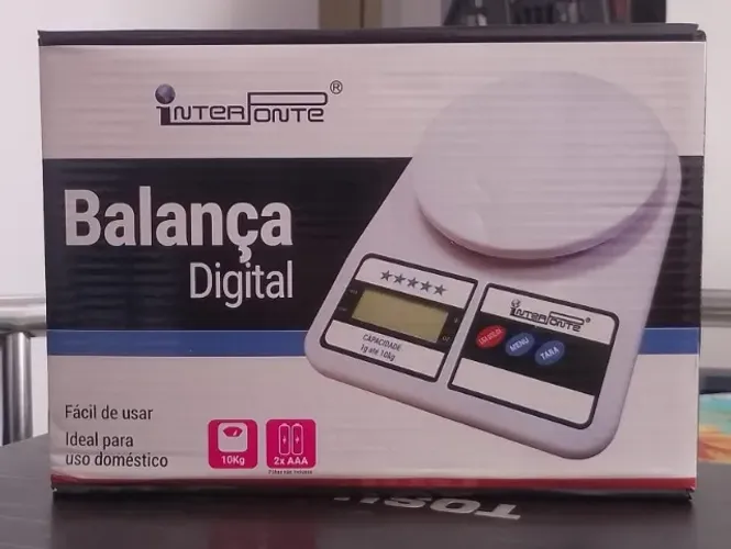 Balança de Cozinha Digital Pesa Até 10kg - Armarinho Ditudo