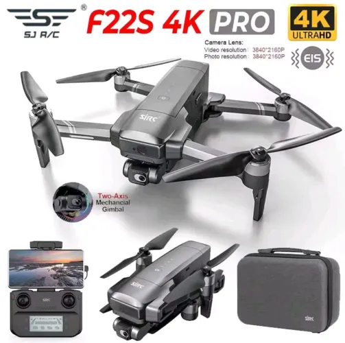 Drone profissional f22s 4k pro Gimbal GPS Usado 2 baterias